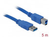 Delock 82582 Cable Usb 3.0 Type-A Male > Usb 3.0 Type-B Male 5 M Blue