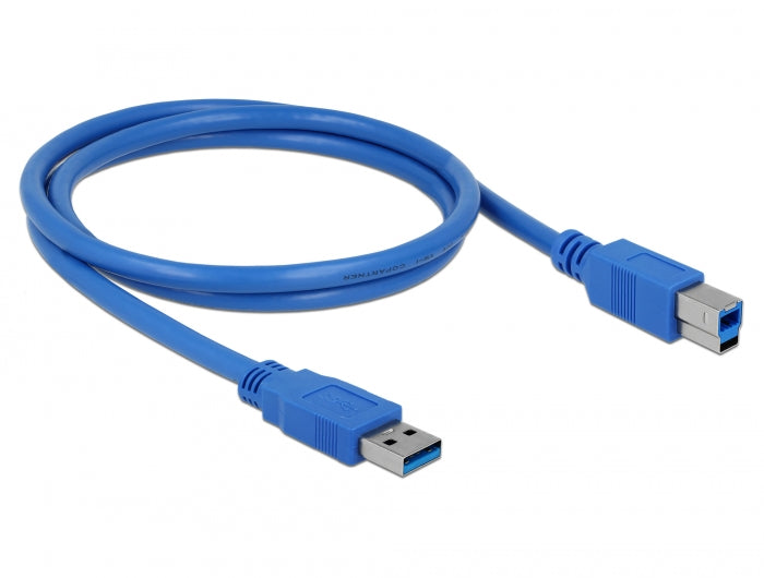 Delock 82580 Cable Usb 3.0 Type-A Male > Usb 3.0 Type-B Male 1 M Blue