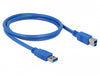 Delock 82580 Cable Usb 3.0 Type-A Male > Usb 3.0 Type-B Male 1 M Blue