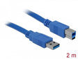 Delock 82434 Cable Usb 3.0 Type-A Male > Usb 3.0 Type-B Male 2.0 M Blue