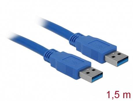 Delock 82430 Cable Usb 3.0 Type-A Male > Usb 3.0 Type-A Male 1.5 M Blue