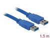 Delock 82430 Cable Usb 3.0 Type-A Male > Usb 3.0 Type-A Male 1.5 M Blue