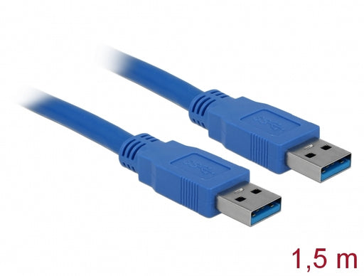 Delock 82430 Cable Usb 3.0 Type-A Male > Usb 3.0 Type-A Male 1.5 M Blue