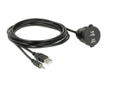 Delock 85719 Cable Usb Type A Male + 3.5 Mm 4 Pin Stereo Jack Male