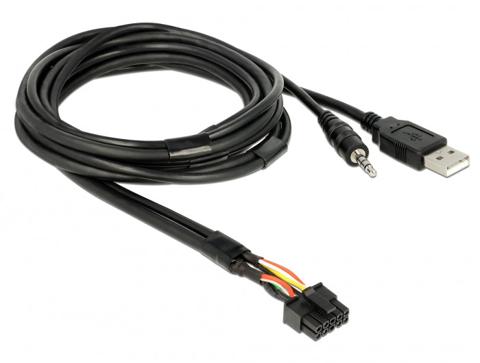 Delock 85718 Cable Usb Type-A Male + 3.5 Mm 4 Pin Stereo Jack Male