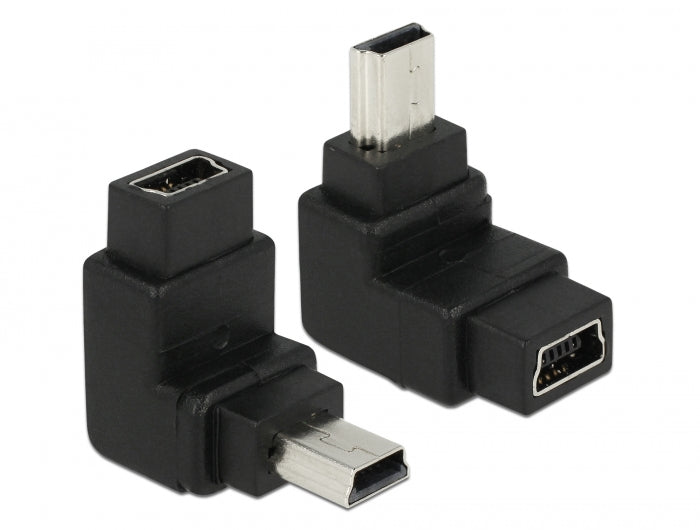 Delock 65096 Adapter Usb-B Mini 5Pin Male To Female 90°Angled