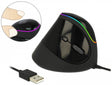 Delock 12597 Ergonomic Usb Mouse Vertical - Rgb Illumination