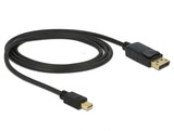 Delock 82698 Cable Mini Displayport 1.2 Male > Displayport Male 4K 60 Hz 1.0 M