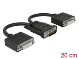 Delock 65281 Adapter Dms-59 Male > 2 X Dvi 24+5 Female 20 Cm