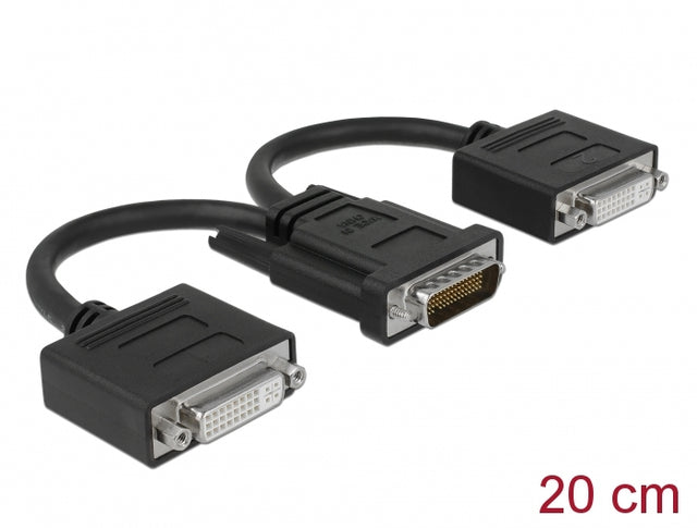 Delock 65281 Adapter Dms-59 Male > 2 X Dvi 24+5 Female 20 Cm