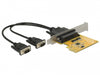 Delock 62996 Pci Express Card To 2 X Serial Rs-232 High Speed 921K Protection