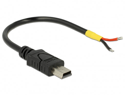 Delock 85251 Cable Usb 2.0 Mini-B Male > 2 X Open Wires Power 10 Cm Raspberry