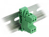 Delock 66078 Terminal Block Set For Din Rail 2 Pin With Pitch 5.08 Mm Angled