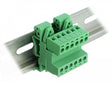 Delock 66080 Terminal Block Set For Din Rail 6 Pin With Pitch 5.08 Mm Angled