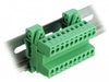 Delock 66082 Terminal Block Set For Din Rail 10 Pin With Pitch 5.08 Mm Angled