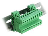 Delock 66082 Terminal Block Set For Din Rail 10 Pin With Pitch 5.08 Mm Angled