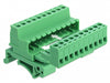 Delock 66082 Terminal Block Set For Din Rail 10 Pin With Pitch 5.08 Mm Angled