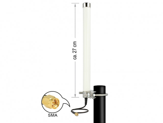 Delock 12433 Lte Antenna Sma Plug 2 - 6,5 Dbi 27 Cm Omnidirectional