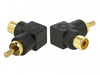 Delock 66168 Rca Adapter Male To Female Angled