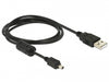 Delock 82113 Camera Cable Usb-B Mini 4 Pin Male To Usb-A 1,5 M Male