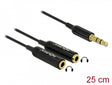 Delock 65356 Cable Audio Splitter Stereo Jack Male 3.5 Mm 3 Pin