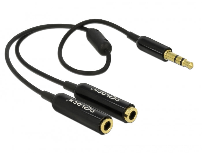 Delock 65356 Cable Audio Splitter Stereo Jack Male 3.5 Mm 3 Pin