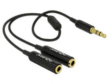 Delock 65356 Cable Audio Splitter Stereo Jack Male 3.5 Mm 3 Pin