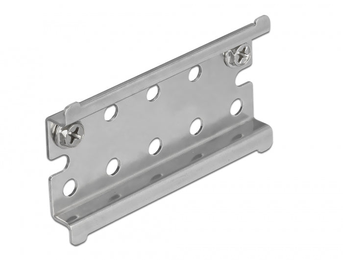 Delock 66083 Din Rail Stainless Steel With End Stop For Wall Mounting