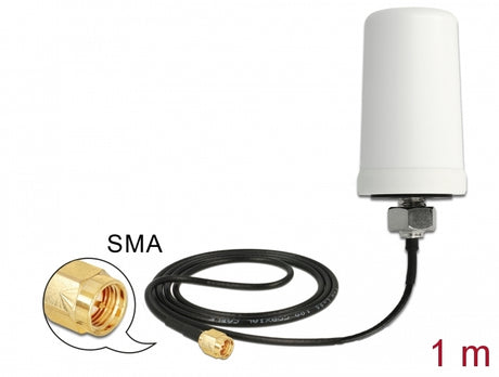 Delock 89486 Wlan 802.11 Ac/A/H/B/G/N Antenna Sma Plug 1.4 - 3.0 Dbi