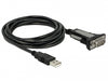 Delock 66323 Adapter Usb 2.0 Type-A To 1 X Serial Rs-232 Db9 4 M