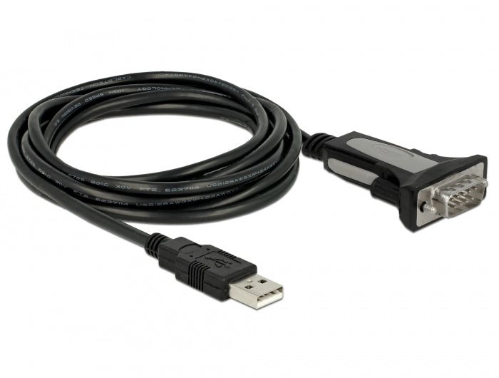 Delock 66323 Adapter Usb 2.0 Type-A To 1 X Serial Rs-232 Db9 4 M