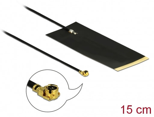 Delock 12615 Lpwan Antenna I-Pex Inc., Mhf® I Plug -2.63 Dbi 1.13 15 Cm