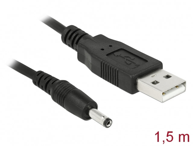 Delock 82377 Usb Power Cable To Dc 3.5 X 1.35 Mm Male 1.5 M