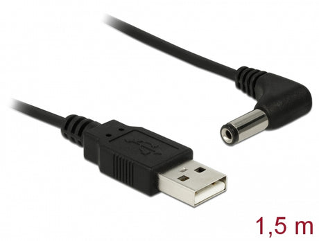 Delock 83578 Cable Usb Power > Dc 5.5 X 2.1 Mm Male 90° 1.5 M