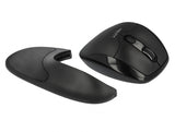 Delock 12673 Ergonomic Optical 5-Button Mouse 2.4 Ghz Wireless With Wrist Rest