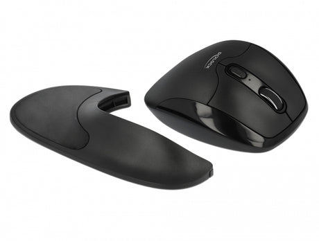 Delock 12673 Ergonomic Optical 5-Button Mouse 2.4 Ghz Wireless With Wrist Rest