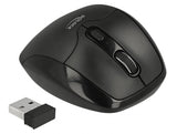 Delock 12673 Ergonomic Optical 5-Button Mouse 2.4 Ghz Wireless With Wrist Rest