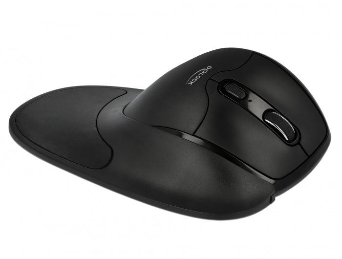 Delock 12673 Ergonomic Optical 5-Button Mouse 2.4 Ghz Wireless With Wrist Rest