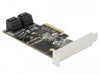 Delock 90395 5 Port Sata Pci Express X4 Card - Low Profile Form Factor