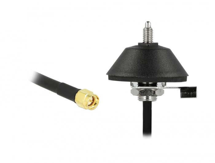 Delock 12582 Lte Antenna Sma Plug 5 - 7 Dbi Fixed Omnidirectional With Base