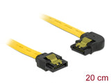 Delock 83958 Sata 6 Gb/S Cable Straight To Left Angled 20 Cm Yellow