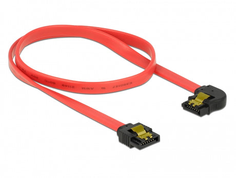 Delock 83964 Sata 6 Gb/S Cable Straight To Left Angled 50 Cm Red