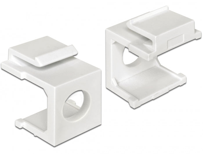 Delock 86400 Keystone Cover White With 8 Mm Hole 4 Pieces