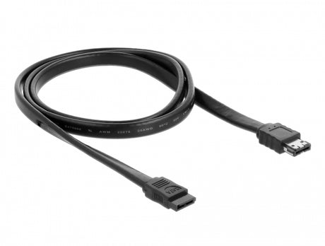 Delock 85810 Cable Sata 3 Gb/S Receptacle > Esata Receptacle 1 M Black