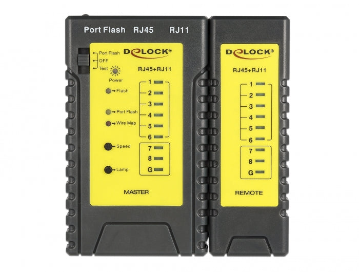 Delock 86407 Cable Tester Rj45 / Rj12 + Portfinder