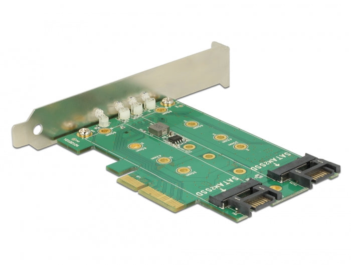 Delock 89518 Pci Express Card > 3 X M.2 Slot - Low Profile Form Factor