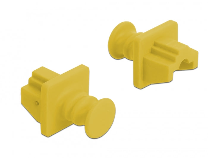 Delock 86511 Dust Cover For Rj45 Jack 10 Pieces Yellow