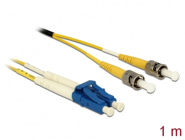 Delock 84611 Cable Optical Fibre Lc > St Singlemode Os2 1 M