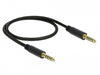 Delock 85790 Stereo Jack Cable 4.4 Mm 5 Pin Male To Male 0.5 M Black