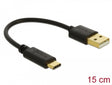 Delock 80954 Usb Charging Cable Type-A To Usb Type-C™ 3 A 15 Cm